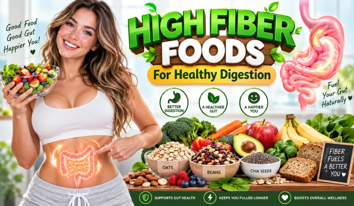High Fiber Foods For Healthy Digestion: Gut Health Guide